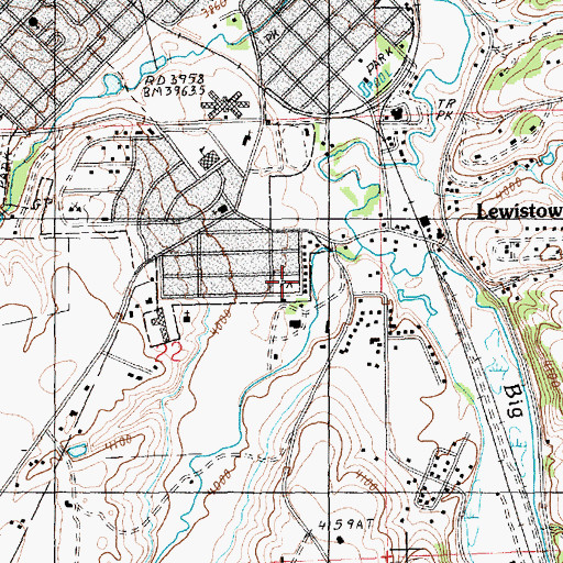 Topographic Map of Jaycees Park, MT