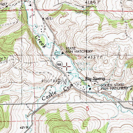 Topographic Map of Box Springs (historical), MT