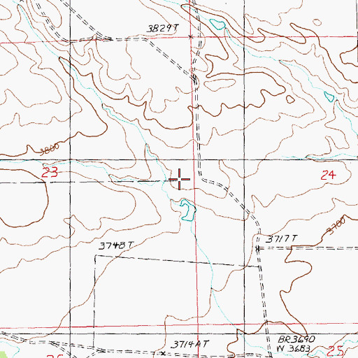 Topographic Map of Alpine Post Office (historical), MT