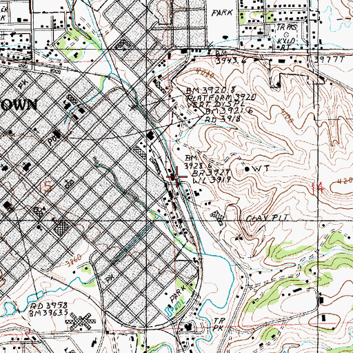 Topographic Map of Akerville (historical), MT