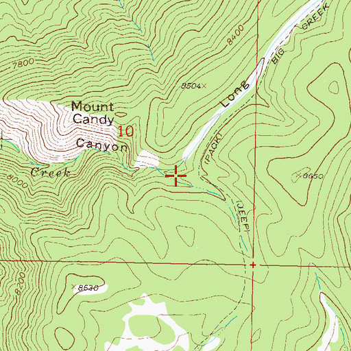 Topographic Map of Long Draw, CO