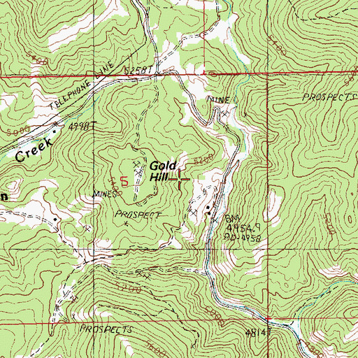 Topographic Map of Spotted Horse (historical), MT