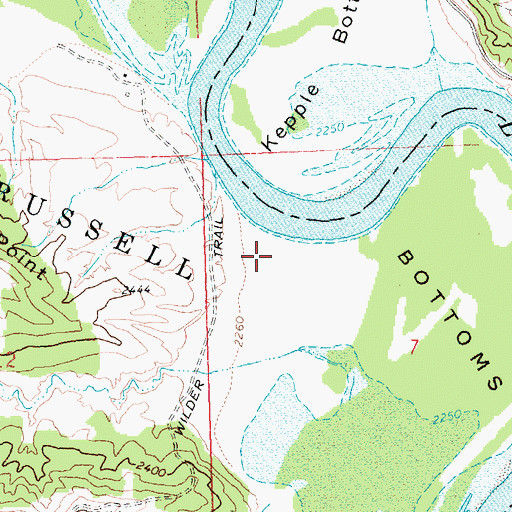 Topographic Map of Rocky Point (historical), MT