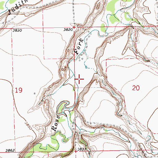 Topographic Map of Dudley Post Office (historical), MT