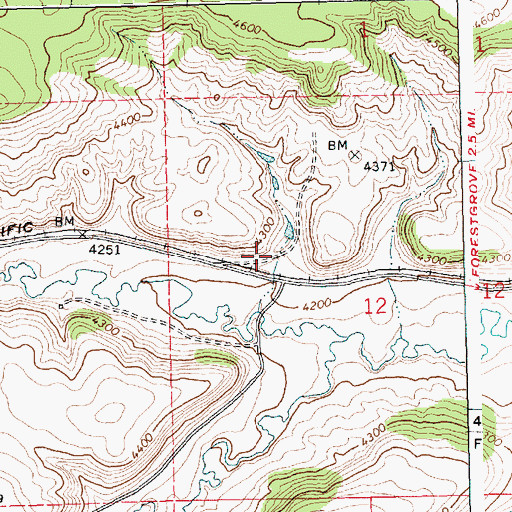 Topographic Map of Jackman (historical), MT