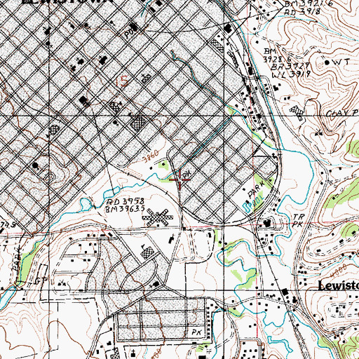 Topographic Map of Reedsfort Post Office (historical), MT