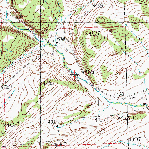 Topographic Map of Rayfield Post Office (historical), MT