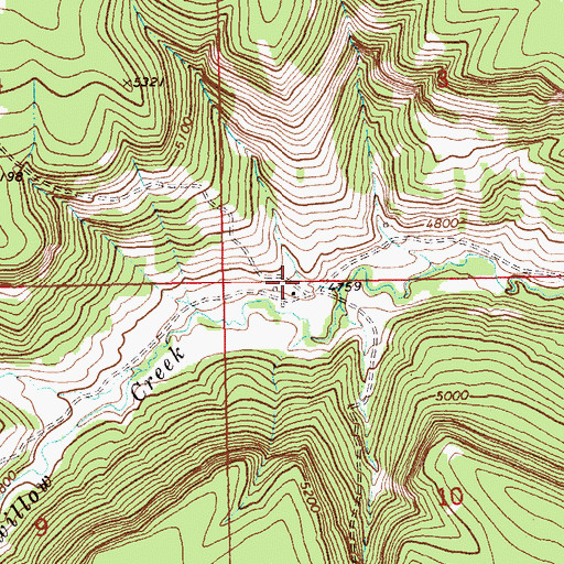 Topographic Map of Pinegrove Post Office (historical), MT