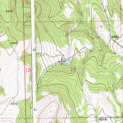 Topographic Map of Natal Post Office (historical), MT