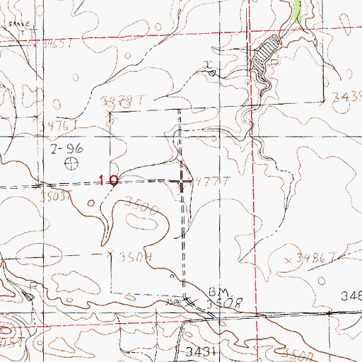 Topographic Map of Stafford Post Office (historical), MT
