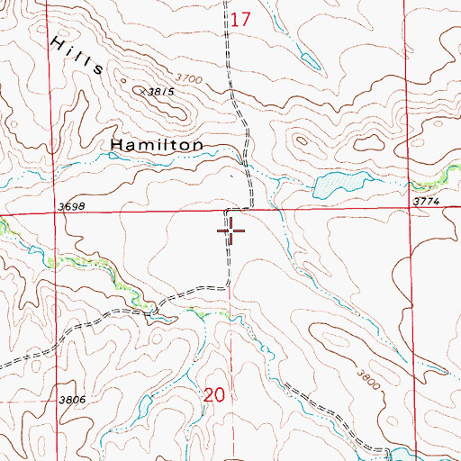 Topographic Map of Senate Post Office (historical), MT