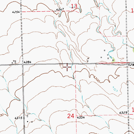 Topographic Map of Seright (historical), MT