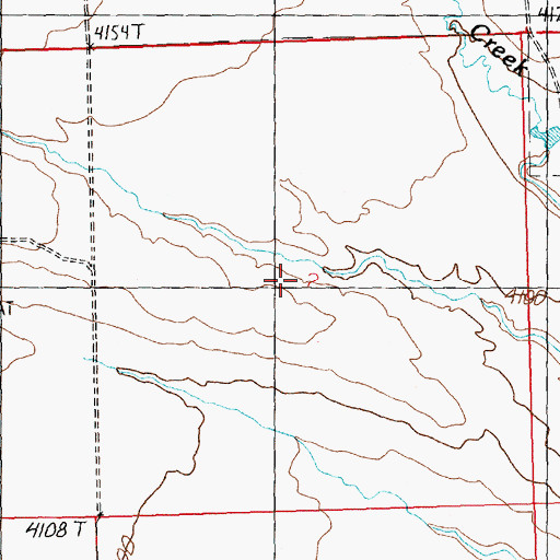 Topographic Map of Glendale Post Office (historical), MT