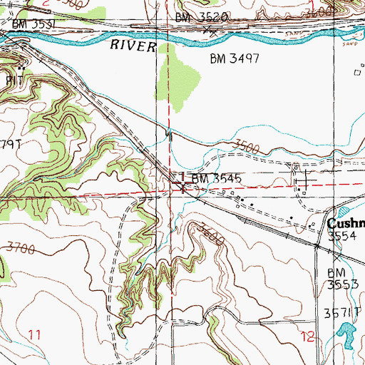 Topographic Map of Fratt (historical), MT