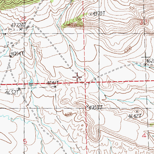 Topographic Map of Clara School (historical), MT