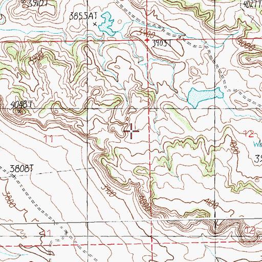 Topographic Map of Golden Valley County, MT