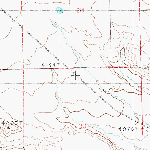 Topographic Map of Flat Post Office (historical), MT