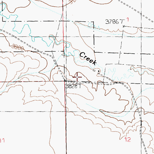 Topographic Map of Highfield Post Office (historical), MT