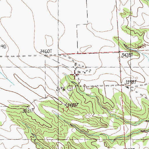 Topographic Map of Kilby Butte Colony, MT