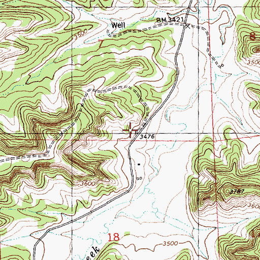 Topographic Map of Fattig School (historical), MT