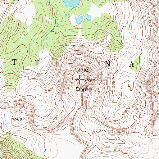 Topographic Map of The Dome, CO