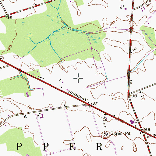 Topographic Map of Township of Upper Pittsgrove, NJ