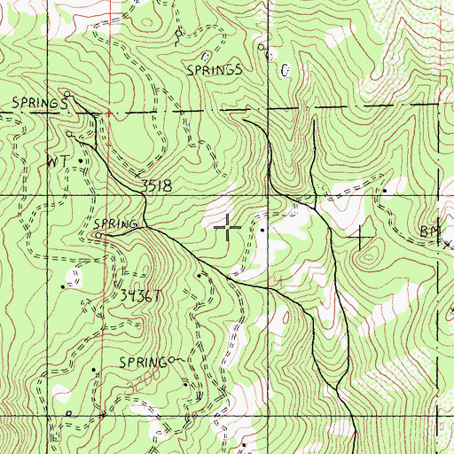 Topographic Map of Old Dashiel Place (historical), CA