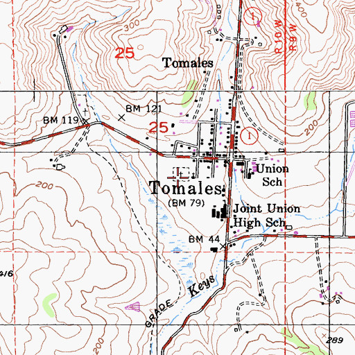 Topographic Map of Church of the Assumption, CA