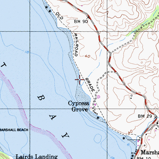 Topographic Map of Livermore Marsh, CA