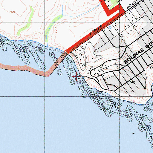 Topographic Map of Agate Beach, CA