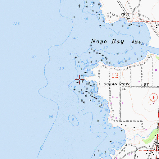 Topographic Map of Todd Point, CA