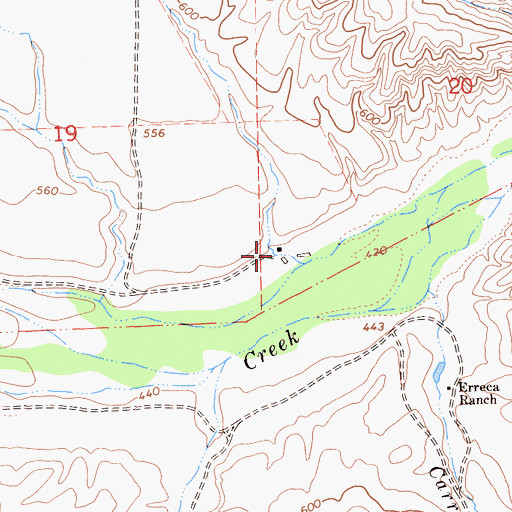 Topographic Map of Gonzales Ranch, CA