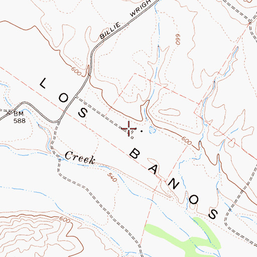 Topographic Map of Gotfreid Ranch, CA