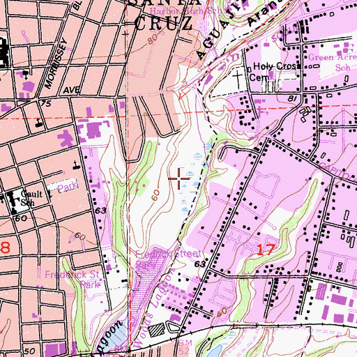 Topographic Map of Arana Marsh, CA