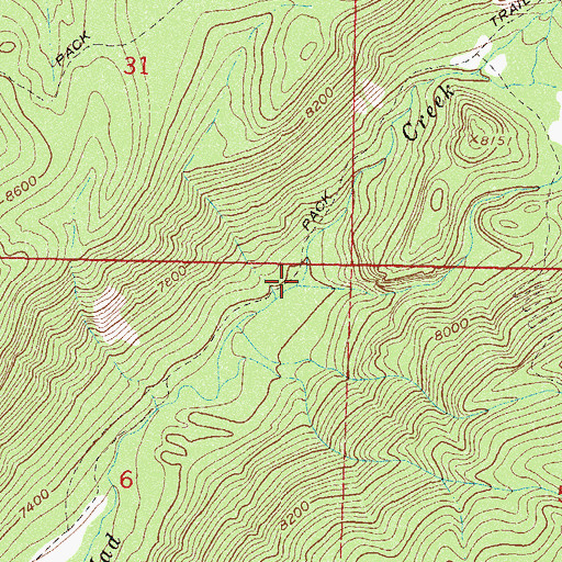 Topographic Map of South Fork Mad Creek, CO