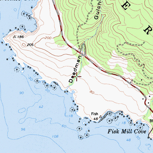 Topographic Map of Kruse Ranch, CA