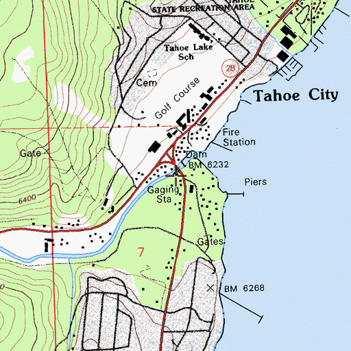 Topographic Map of William B Layton Park, CA