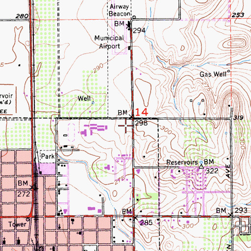 Topographic Map of The Church of Jesus Christ of Latter Day Saints, CA