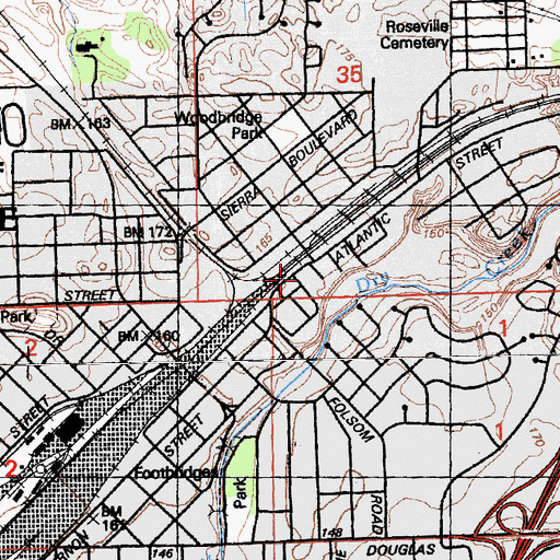 Topographic Map of Adelante High School, CA
