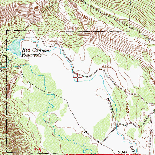 Topographic Map of Norrell Ditch, CO