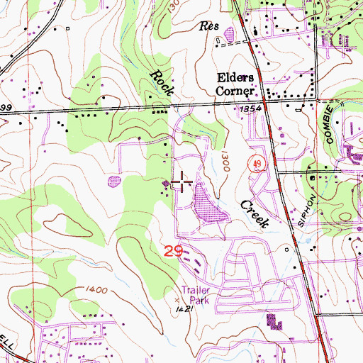 Topographic Map of Auburn District Regional Park, CA