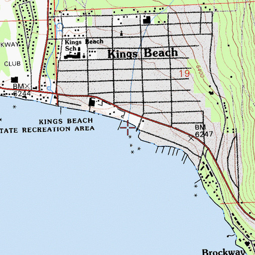 Topographic Map of Coon Street Picnic Area, CA
