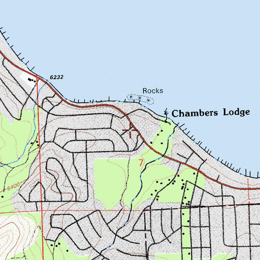 Topographic Map of Fleur Du Lac School, CA