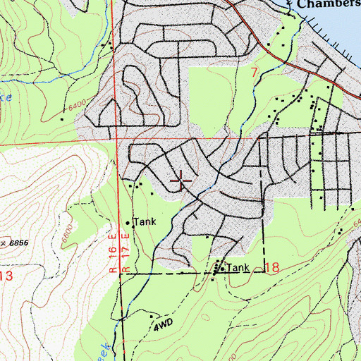 Topographic Map of Tahoma Meadows, CA