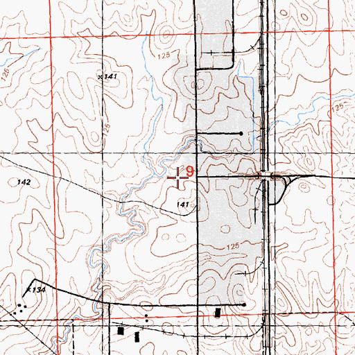 Topographic Map of Sunset Whitney Industrial Park, CA