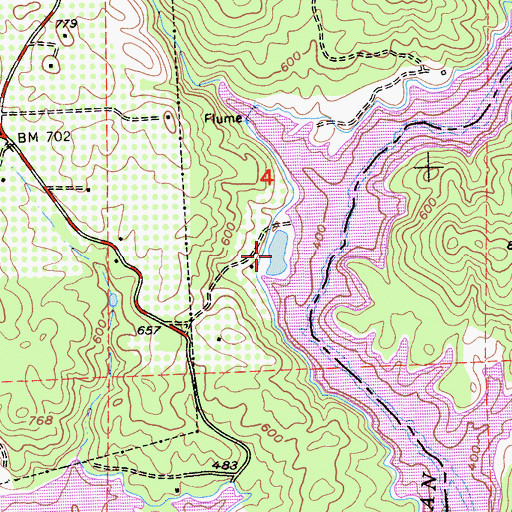 Topographic Map of Averys Pond, CA