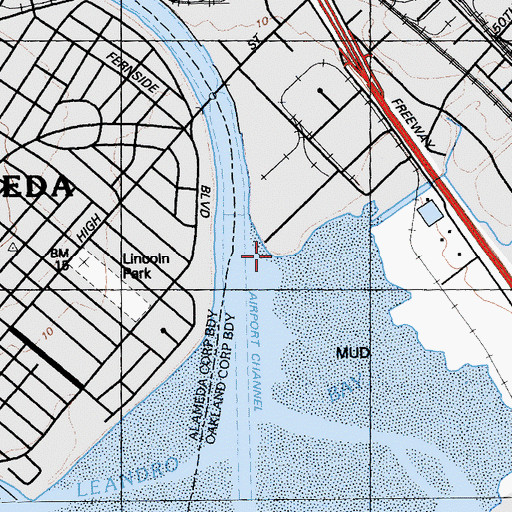 Topographic Map of East Creek Point, CA