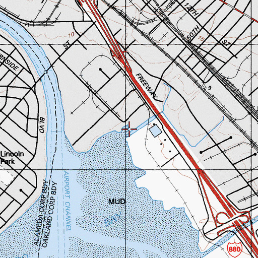 Topographic Map of East Creek Slough, CA