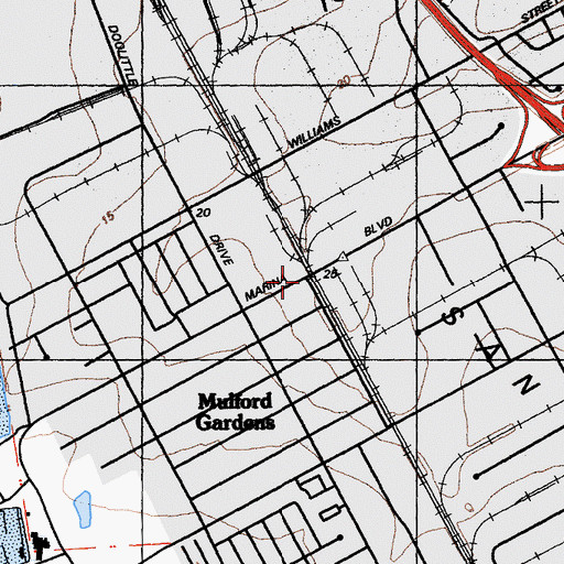 Topographic Map of West San Leandro Station (historical), CA