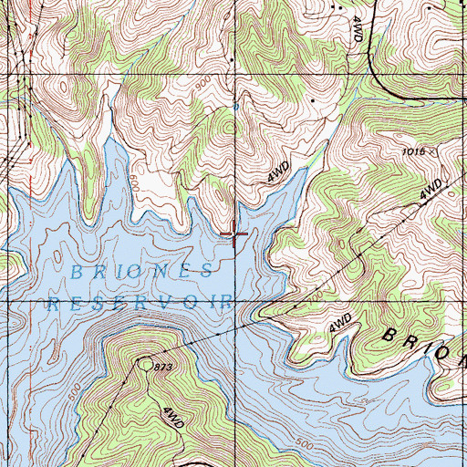 Topographic Map of Bearinda Cove, CA